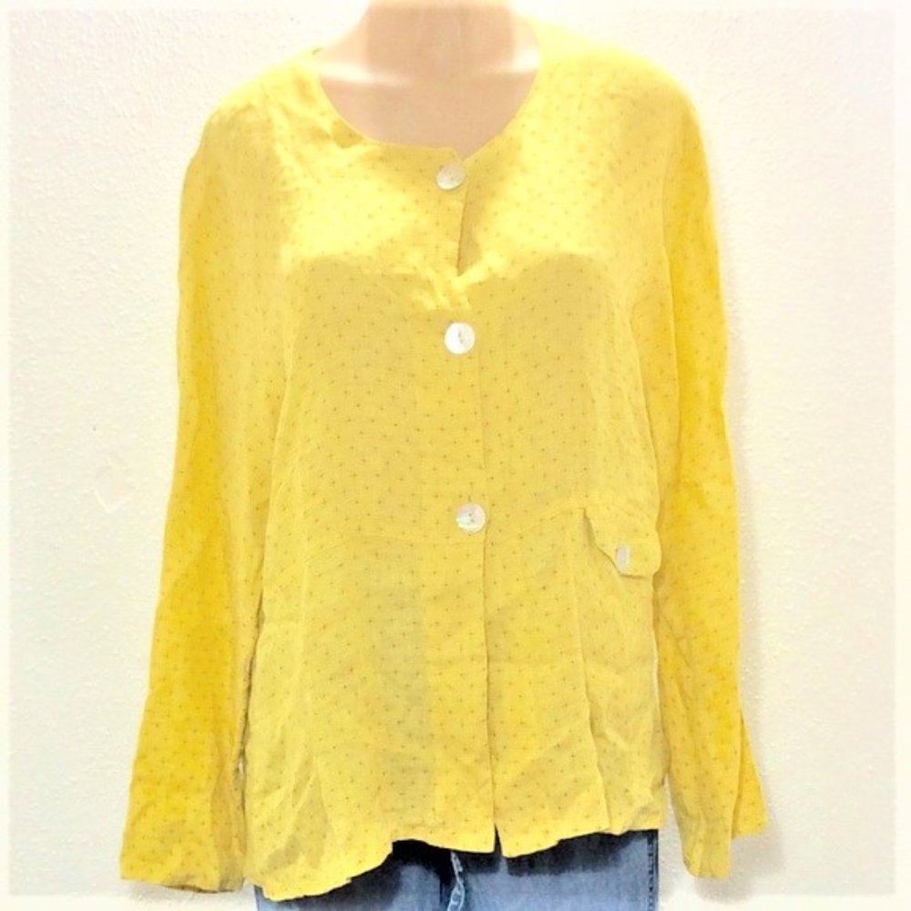 Flax softened linen top